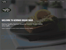 Tablet Screenshot of germanbreadhaus.com